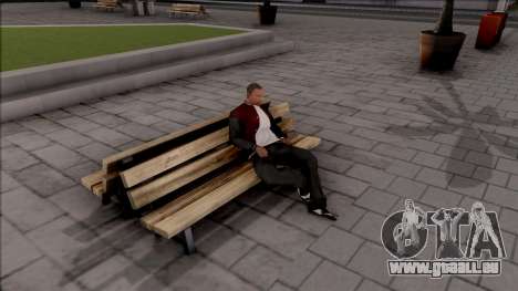 New Sit Animation für GTA San Andreas