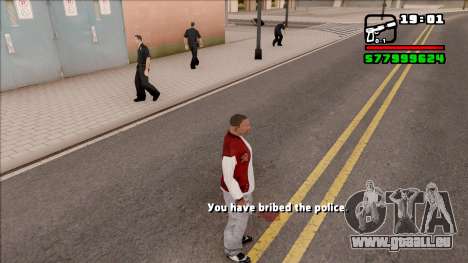 Bribe The Police Like in GTA 5 Online pour GTA San Andreas