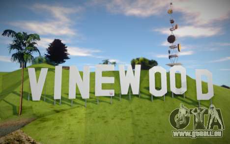 Vinewood Sign From GTA V für GTA San Andreas