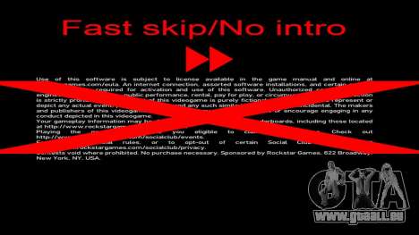 Fast Skip-No Intro pour GTA 4