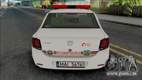 Dacia Logan Plus Fire Department für GTA San Andreas