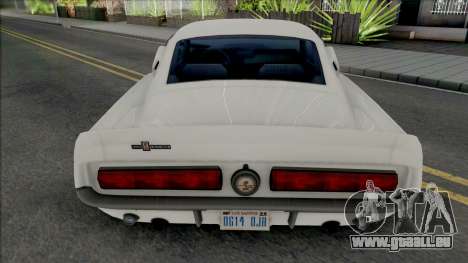 Ford Mustang Shelby GT500 1967 White pour GTA San Andreas