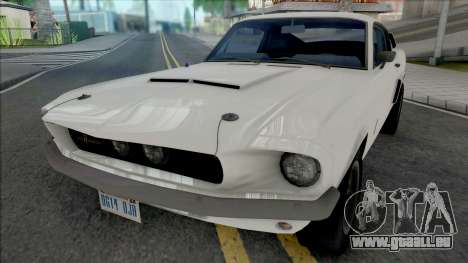 Ford Mustang Shelby GT500 1967 White pour GTA San Andreas