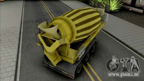 Cement Mixer Trailer Yellow für GTA San Andreas