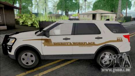 Ford Explorer 2017 Fayette County Sheriff pour GTA San Andreas
