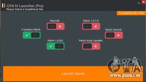 GTA IV Launcher (PRO) pour GTA 4
