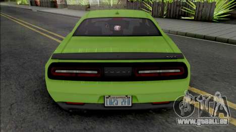 Dodge Challenger SRT Hellcat [Fixed] pour GTA San Andreas