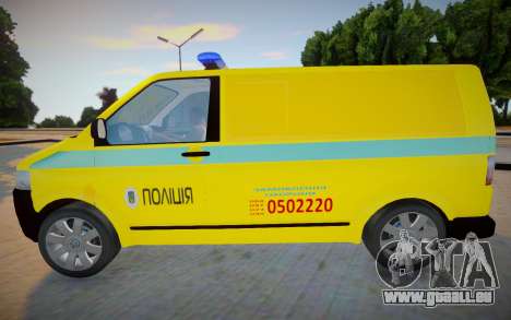 Volkswagen Transporter T5 - Police pour GTA San Andreas
