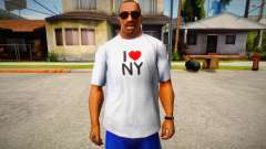 T-shirt I love NY pour GTA San Andreas
