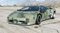 Lamborghini Diablo SV 1997〡PJ9 add-on pour GTA 5