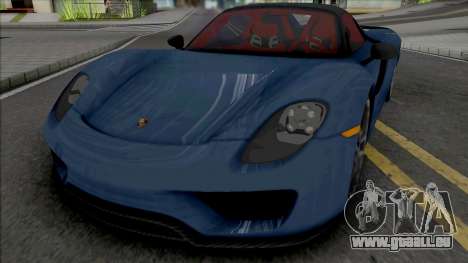 Porsche 918 Spyder 2014 (SA Lights) für GTA San Andreas