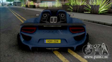 Porsche 918 Spyder 2014 (SA Lights) pour GTA San Andreas