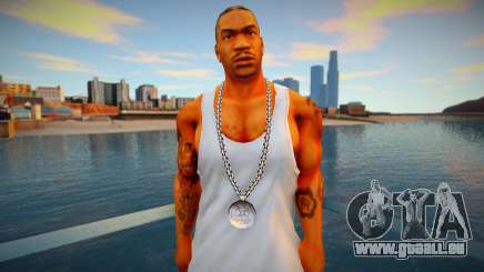 Xzibit white t-shirt für GTA San Andreas