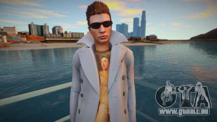 Mec dans un manteau de DLC Dinero GTA Online pour GTA San Andreas