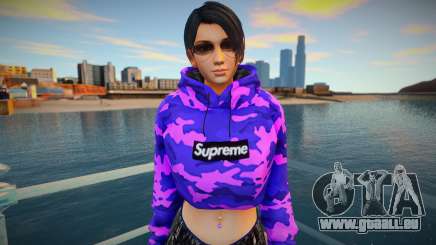 DOA Momiji Fashion Casual V3 Crop Hoodie für GTA San Andreas