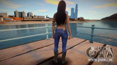 Skyrim Girl Monki Combat 2 Topless pour GTA San Andreas