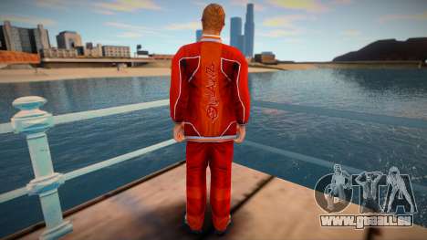 Ein Charakter in einer roten Jacke aus dem Spiel für GTA San Andreas