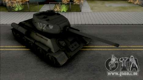 T-34-85 RUDY 102 (Czterej pancerni i pies) für GTA San Andreas