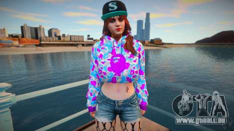 GTA Online Skin Ramdon Female Afther 5 Diva Outf pour GTA San Andreas