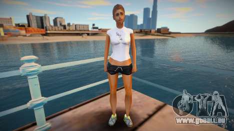 Mädchen in kurzen Shorts für GTA San Andreas