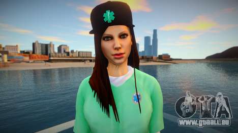 Mädchen in grüner Jacke für GTA San Andreas