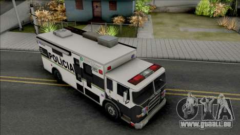 Operational Mobile Base Truck PMCE für GTA San Andreas