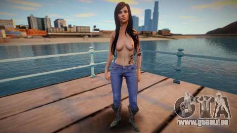 Skyrim Girl Monki Combat 2 Topless für GTA San Andreas