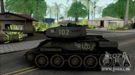 T-34-85 RUDY 102 (Czterej pancerni i pies) für GTA San Andreas