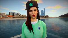 Mädchen in grüner Jacke für GTA San Andreas