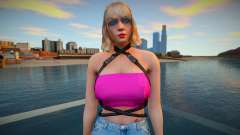 GTA Online Skin Ramdon Rubia 9 Fashion Casual v2 für GTA San Andreas