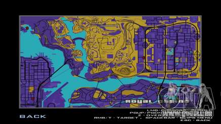 Carte en sépia pour GTA San Andreas