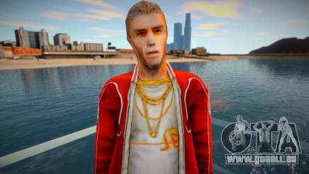 Un personnage dans une veste rouge du jeu Crime Life: Ga pour GTA San Andreas