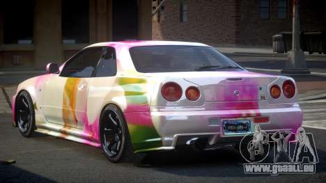 Nissan Skyline R34 PSI Qz S8 pour GTA 4