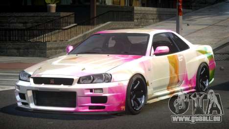 Nissan Skyline R34 PSI Qz S8 pour GTA 4