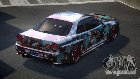 Nissan Skyline R34 PSI Qz S6 pour GTA 4