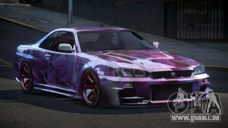 Nissan Skyline R34 PSI Qz S5 pour GTA 4