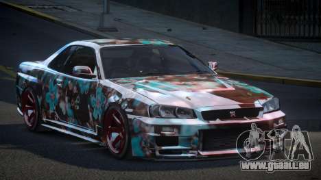 Nissan Skyline R34 PSI Qz S6 pour GTA 4