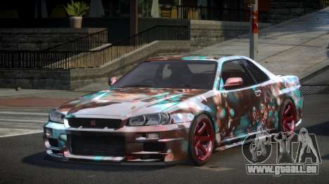 Nissan Skyline R34 PSI Qz S6 pour GTA 4