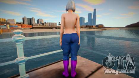 KOF Soldier Girl Different - Topless Blue 3 pour GTA San Andreas