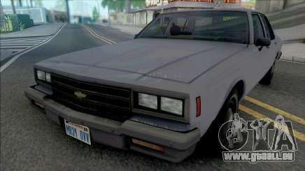 Chevrolet Impala 1986 LAPD Unmarked für GTA San Andreas