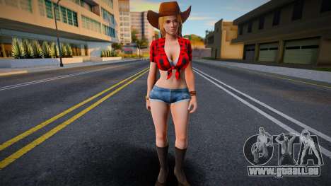 DOA Tina Armstrong Vegas Cow Girl Outfit Count 1 für GTA San Andreas