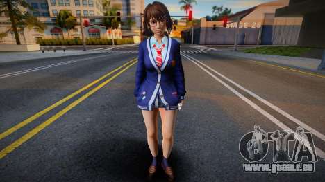 DOAXVV Tsukushi - Autumn School Wear 1 pour GTA San Andreas