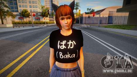 Tamaki-chan - BAKA T-shirt pour GTA San Andreas