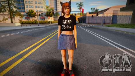 Tamaki-chan - BAKA T-shirt pour GTA San Andreas