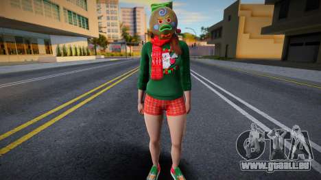 Mädchen in Neujahrskleidung 3 für GTA San Andreas