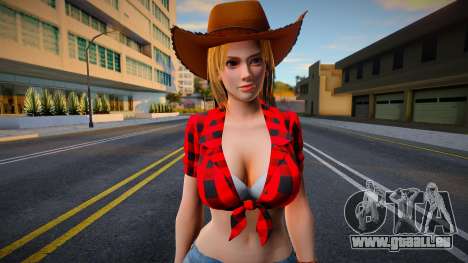 DOA Tina Armstrong Vegas Cow Girl Outfit Count 1 für GTA San Andreas