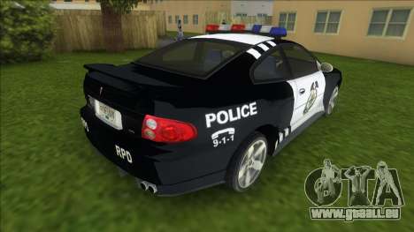 NFSMW Pontiac GTO Cop für GTA Vice City