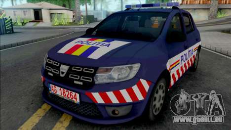 Dacia Sandero 2018 Politia für GTA San Andreas