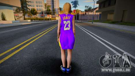 Tina Armstrong Fashion Lakers Ourstorys Jersey 1 für GTA San Andreas