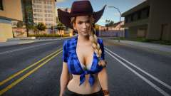DOA Sarah Brayan Vegas Cow Girl Outfit Country 1 für GTA San Andreas
